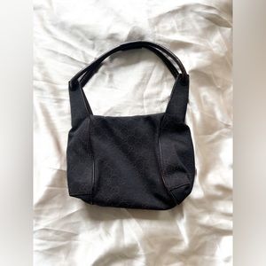 Gucci Black Denim Canvas Hobo Bag